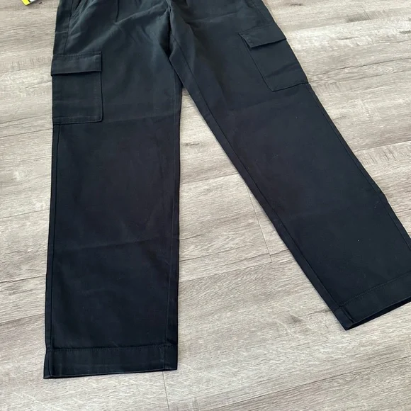 NWT GAP Twill Cargo Pants Black Women S - Picture 5 of 11